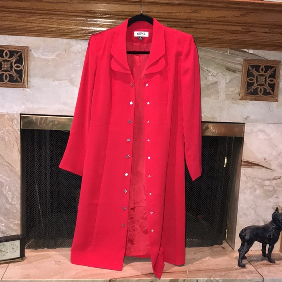 Kasper Petite Shirt Dress, Red, Sz 4P, EUC! - Picture 4 of 14